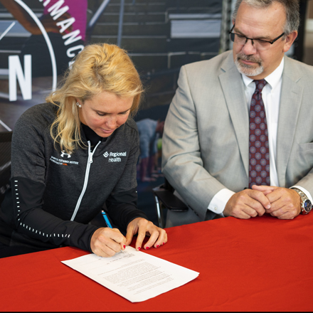 Team USA Triathlete Tamara Gorman signs with Monument Health