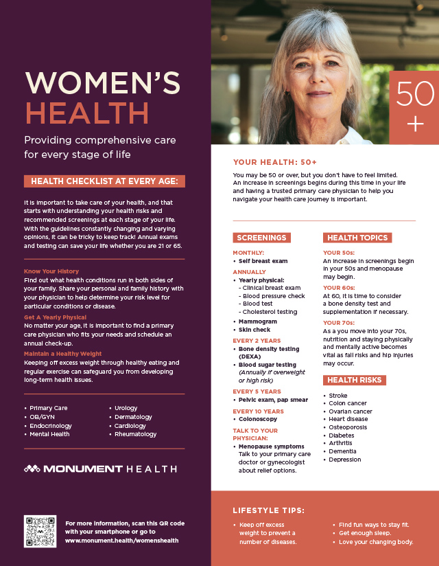Women's Health Month flyer