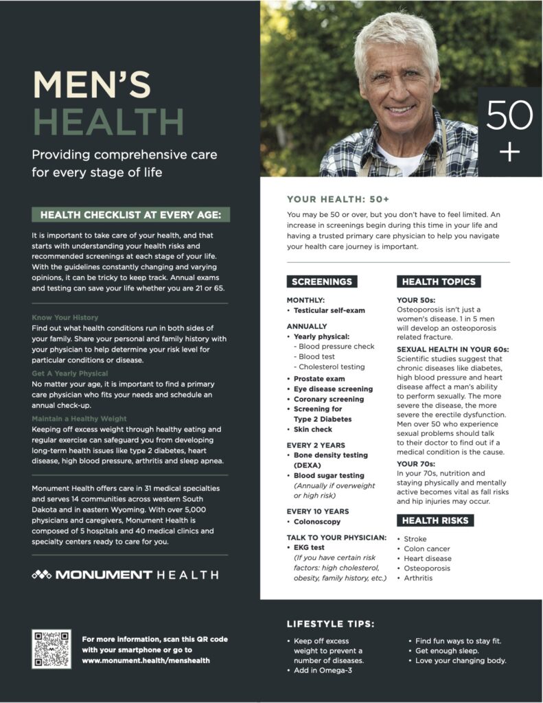 Men's Health 50+ Monument Health