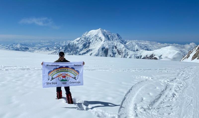 Jacob Weasel, M.D., on Mount Denali.