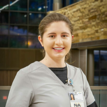 Rebecca Stelzle, Nurse Aide, receives TULIP Award