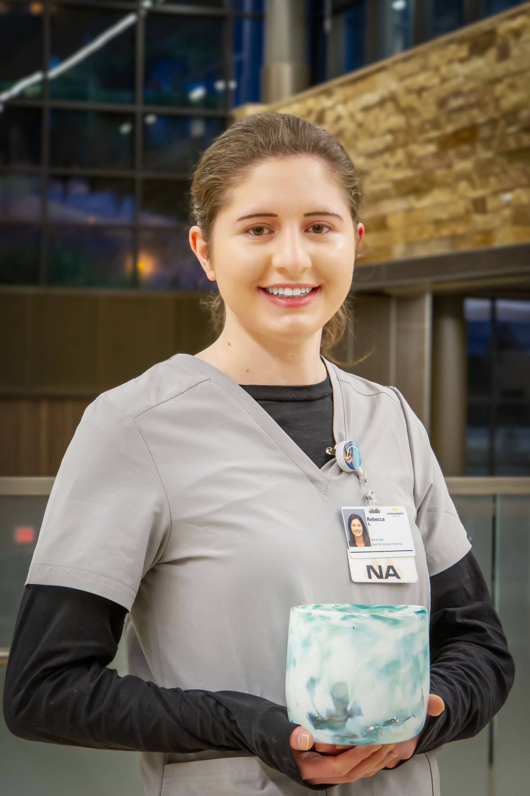 Rebecca Stelzle, Nurse Aide, receives TULIP Award - Monument Health