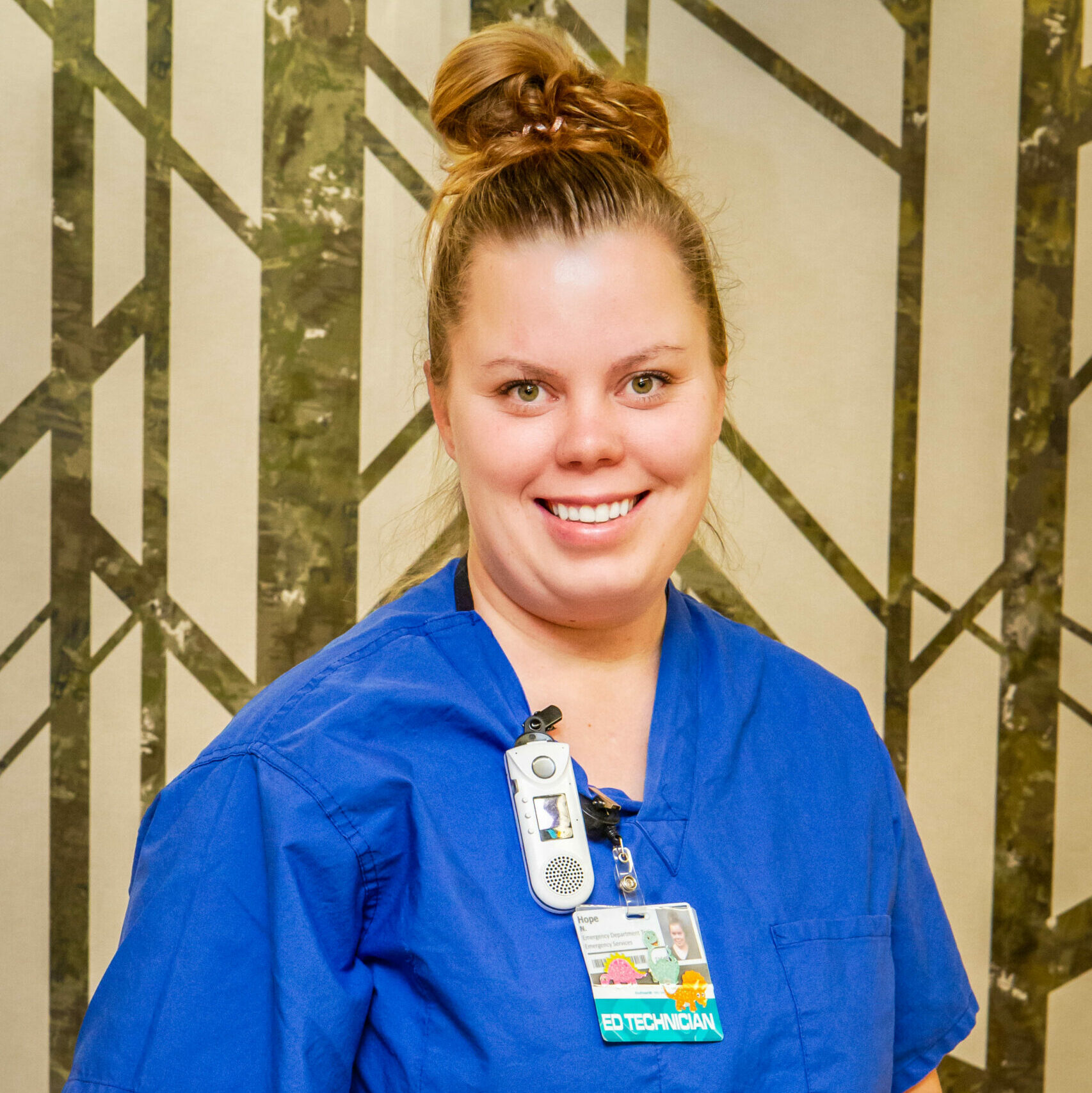 Hope Ness, Emergency Department Technician, receives TULIP Award