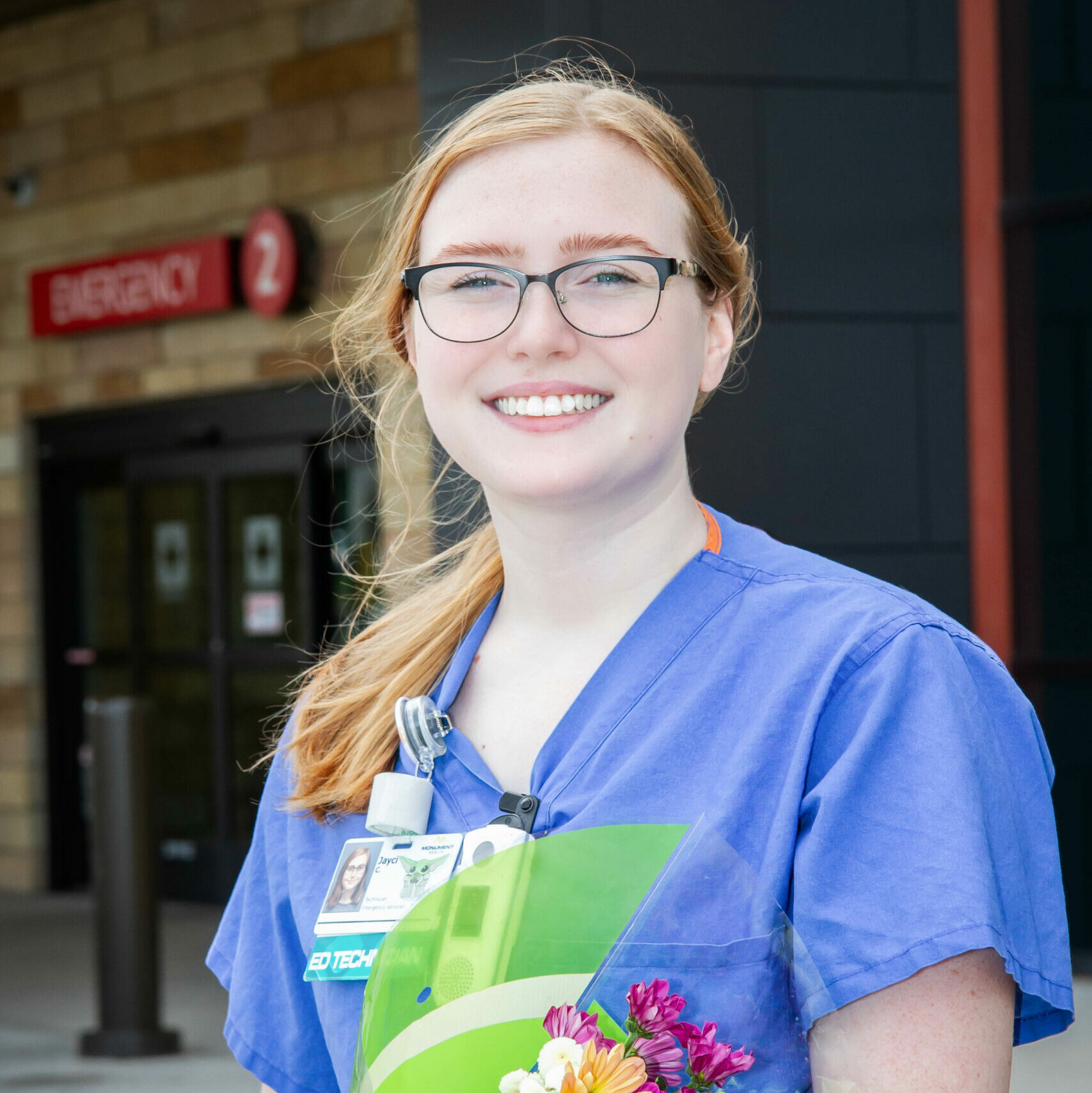 Jayci Clovis, Emergency Department Technician, receives TULIP Award