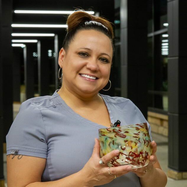 Sunshine Oines, Nurse Aide, receives TULIP Award