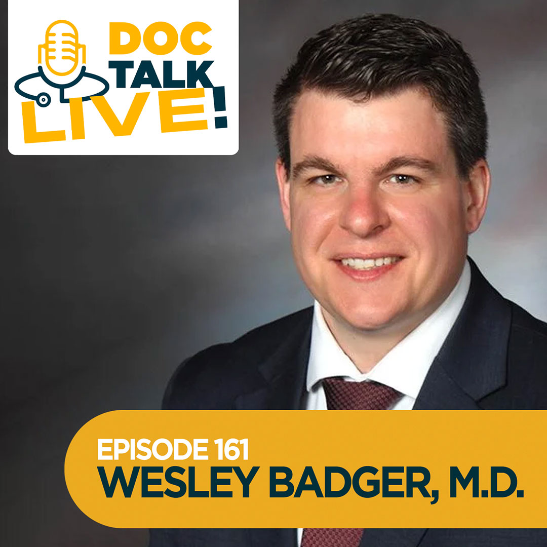 Episode 161: Doc Talk Live! at The Matthews Art Center – A Conversation About Colon and Thyroid Cancers with Wesley Badger, M.D.