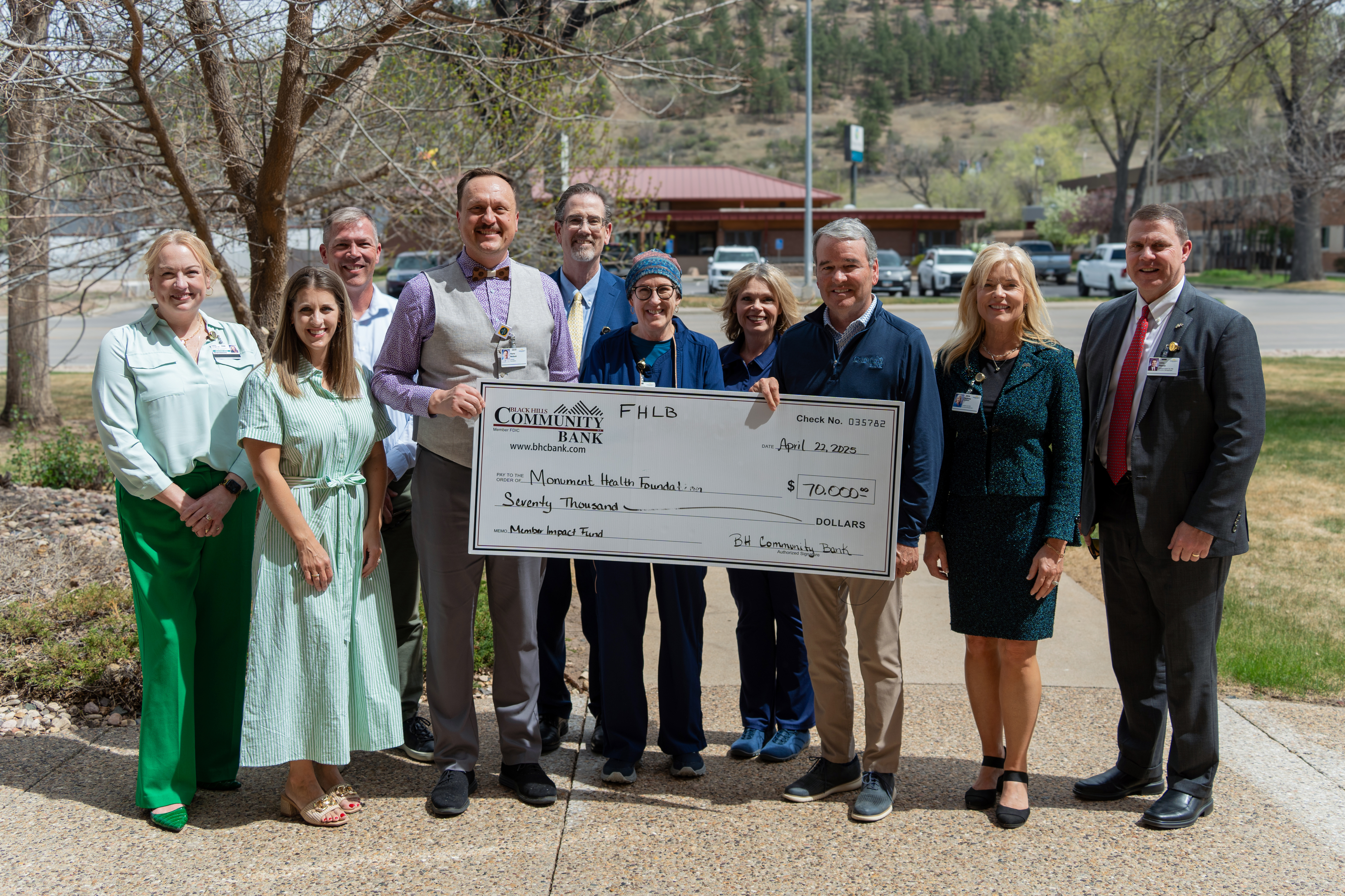 Black Hills Community Bank Awards Grant to Monument Health Foundation