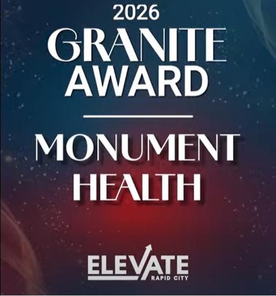 Monument Health Receives Prestigious Rapid City Award: Granite Award