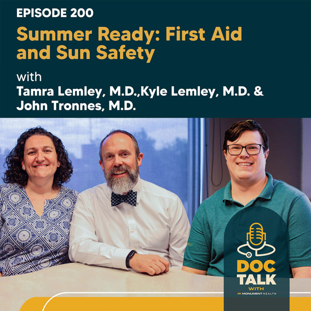 Safe Summer in the Sun with John Tronnes, M.D. / Tamra Lemley, M.D, and Kyle Lemley, M.D. — Episode 200