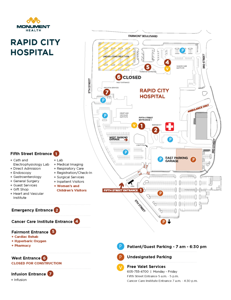 Map Rch One Lunch Children's Expansion - Monument Health